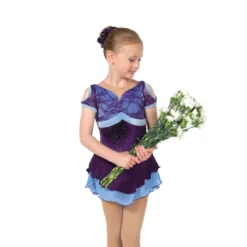 Jerrys 131 Frontenac Dress -Skating Gear Shop 131PurpleFrontFlowers 49435.1679338129