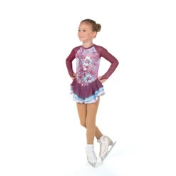 Jerrys 132 Sequin Sea Queen Dress -Skating Gear Shop 132SangriaPearlFront 36523.1679339110