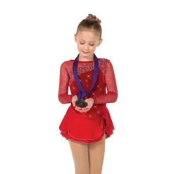 Jerrys 145 Crimsonstone Dress -Skating Gear Shop 145FrontMedalBLING 62580.1679343714