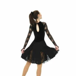 Jerry's 583 Lace Inset Dance Dress - Jet Black