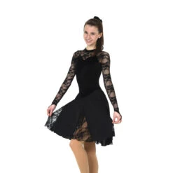 Jerry's 583 Lace Inset Dance Dress - Jet Black -Skating Gear Shop 583 Black Side 01394.1651529301.1280.1280 51649.1651529452