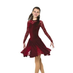 Jerry's 583 Lace Inset Dance Dress - Jet Black -Skating Gear Shop 583 Wine Front 16670.1651529301.1280.1280 25108.1651529452
