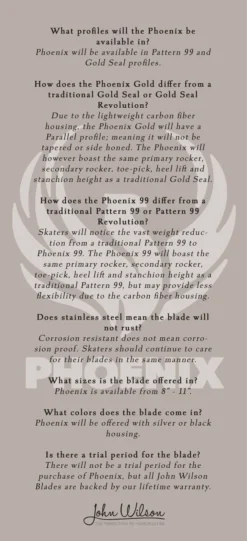 NEW John Wilson Phoenix Blade - PATTERN 99 -Skating Gear Shop Phoenix FAQ 002 79087.1606256137.1280.1280 39579.1606256193
